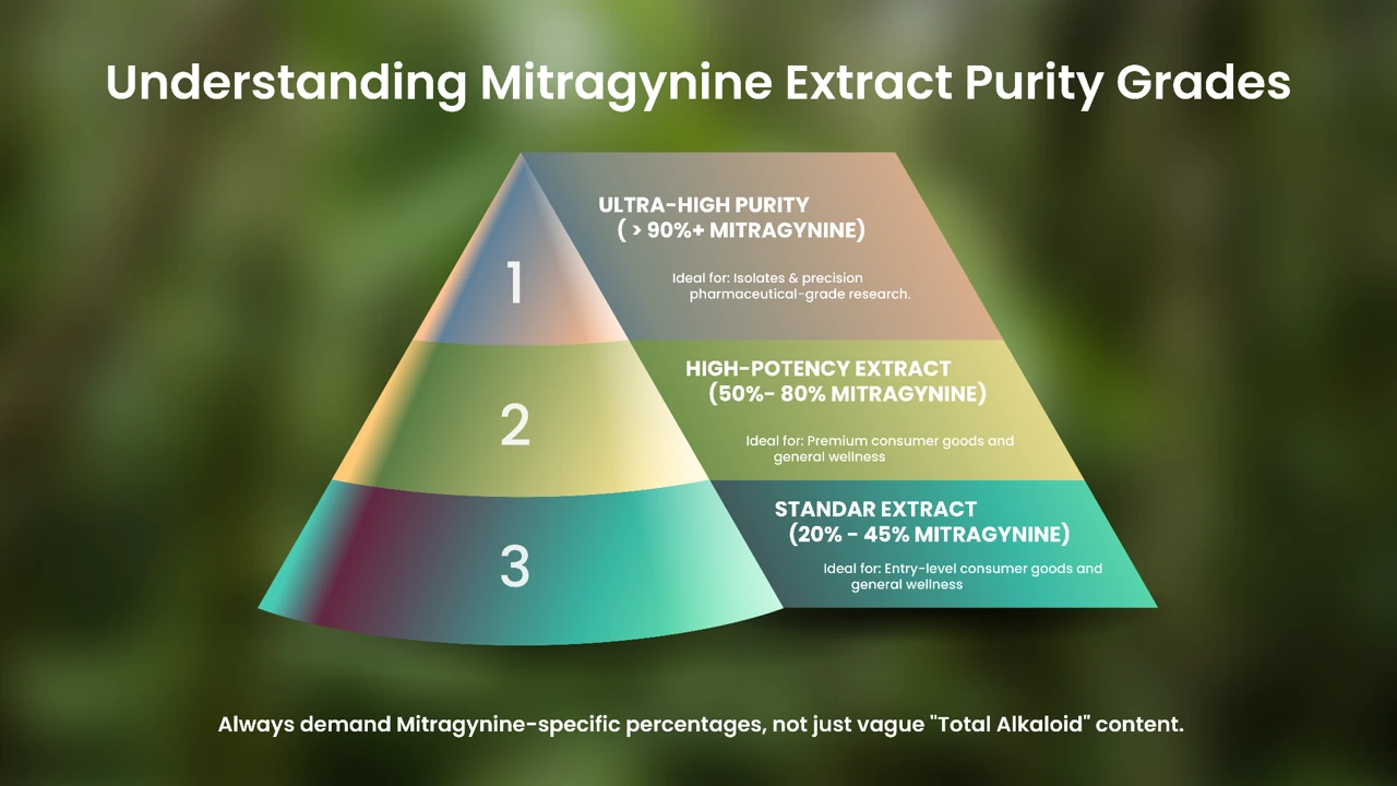 Mitragynine Extract Purity Grades and Applications